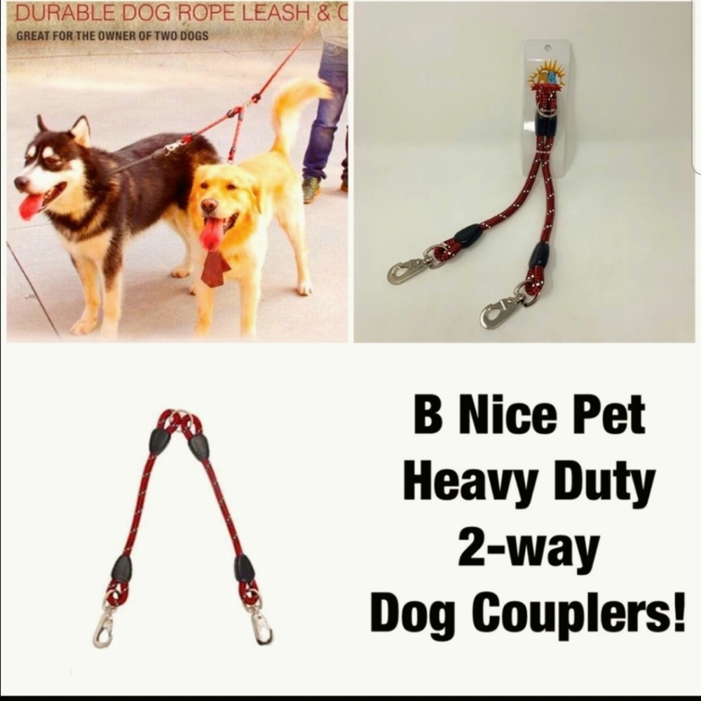 B Nice No Tangle 2 Way Dog Coupler
